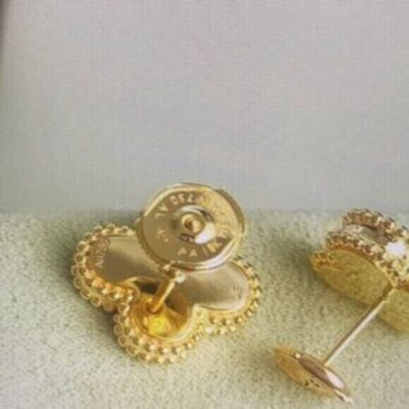 Authentic Van Cleef & Arpels Vintage Alhambra Earrings - Picture 8 of 8